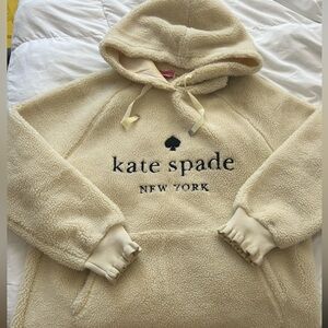 Kate Spade fleece sweatshirt/jacket/hoodie-  Size medium